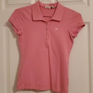 Aeropostale slim fit pink polo, Medium size